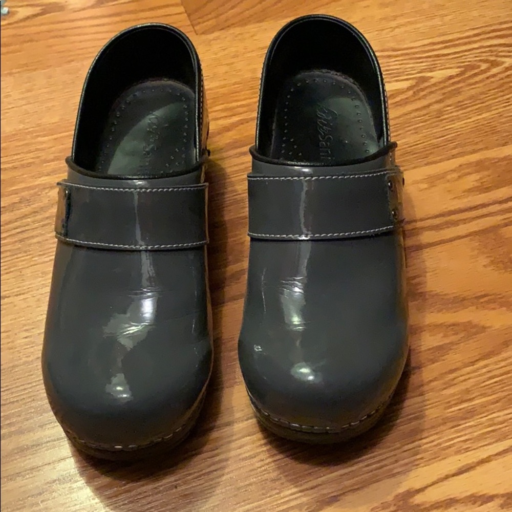 Grey Sanita clogs